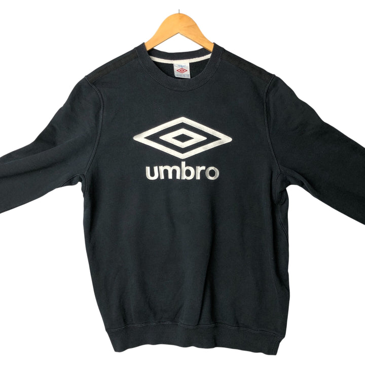 UMBRO Logo Sweatshirt, Men's Size L cotton black type Vintage Second Hand