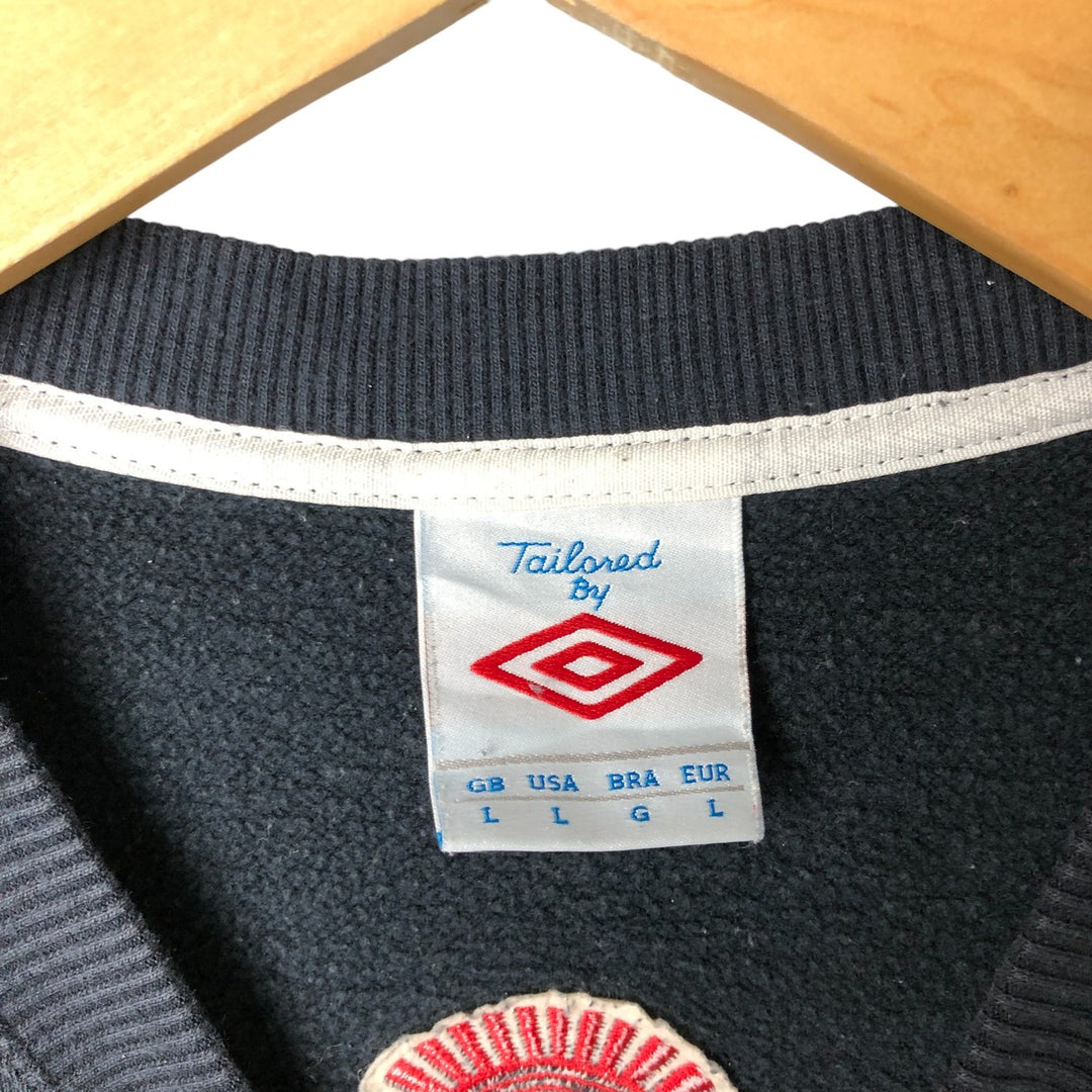 UMBRO Logo Sweatshirt, Men's Size L cotton black type Vintage Second Hand