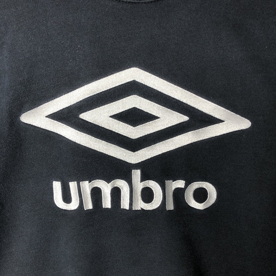 UMBRO Logo Sweatshirt, Men's Size L cotton black type Vintage Second Hand