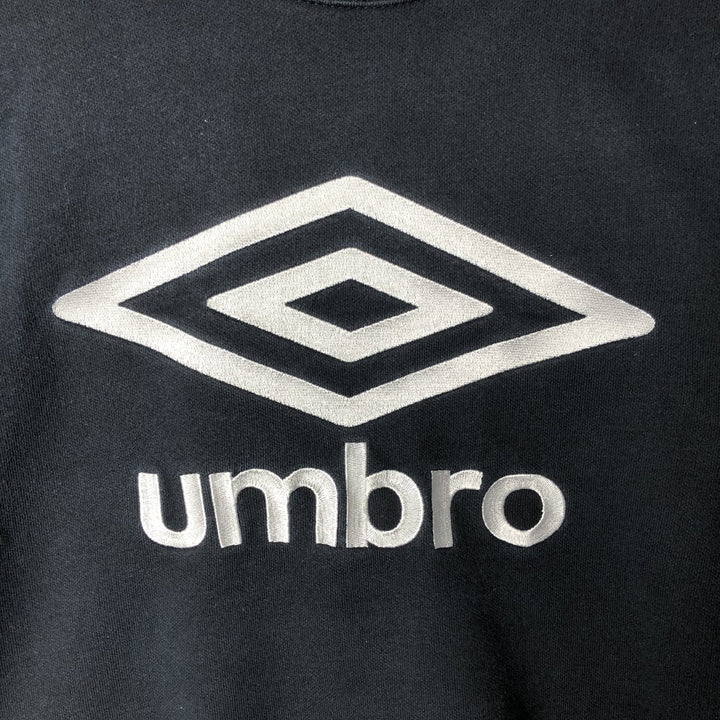 UMBRO Logo Sweatshirt, Men's Size L cotton black type Vintage Second Hand