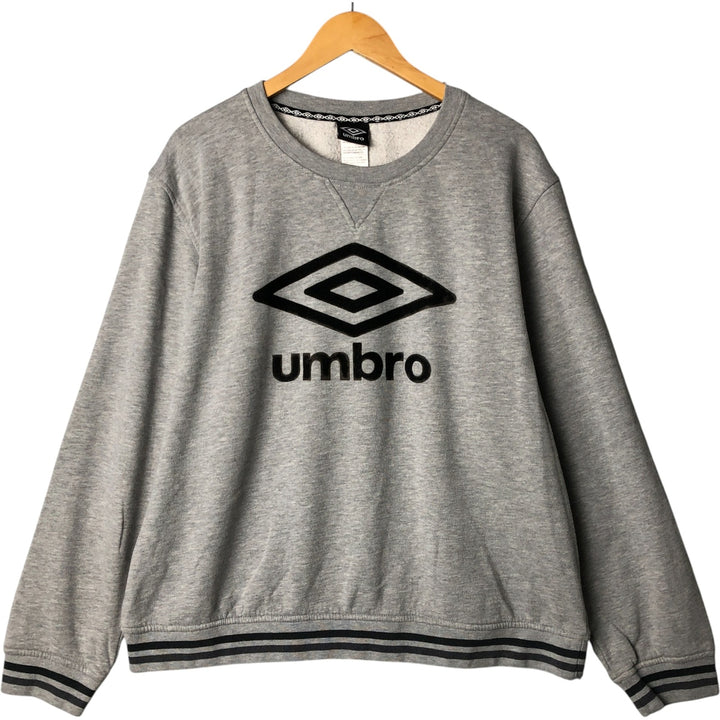 Umbro logo sweatshirt, men's size XL cotton gray type Vintage Second Hand