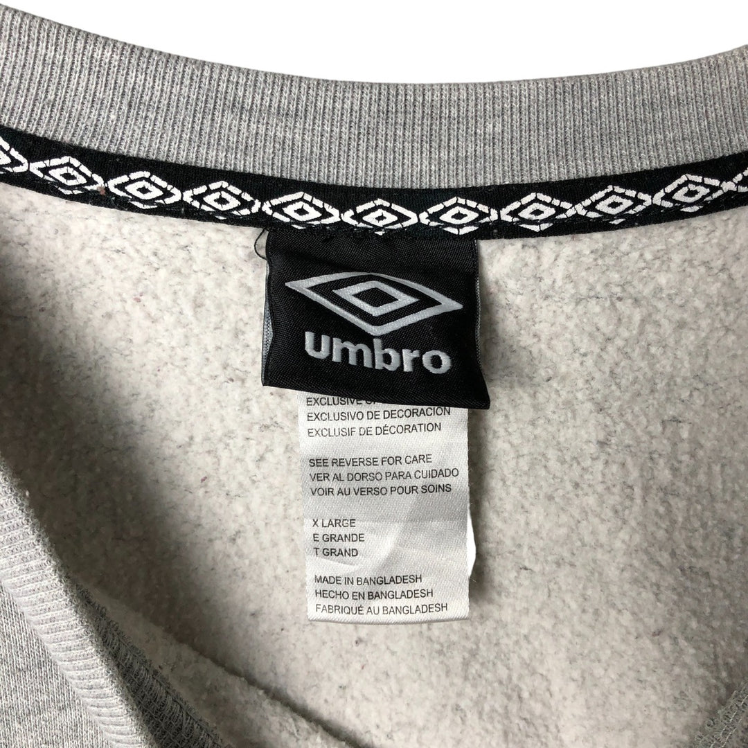 Umbro logo sweatshirt, men's size XL cotton gray type Vintage Second Hand