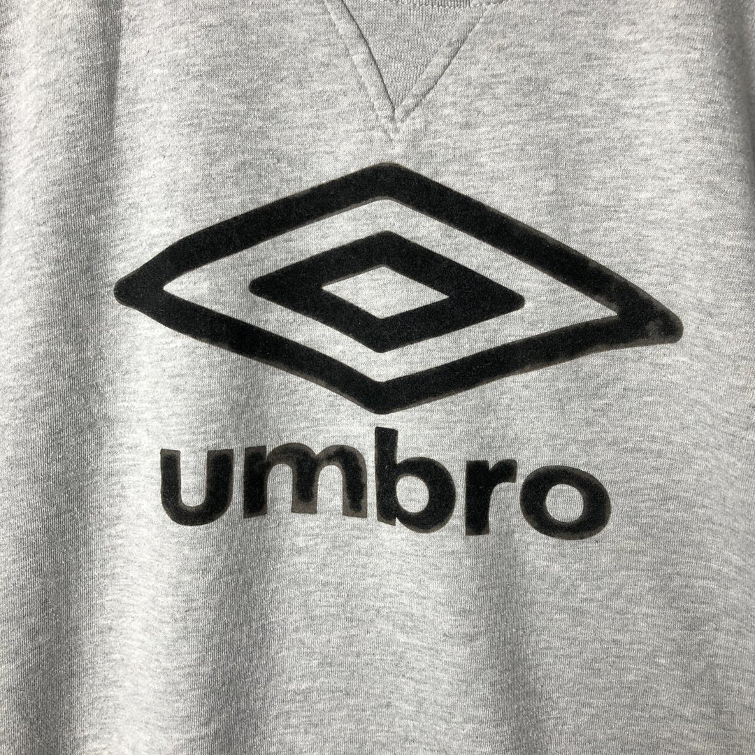 Umbro logo sweatshirt, men's size XL cotton gray type Vintage Second Hand