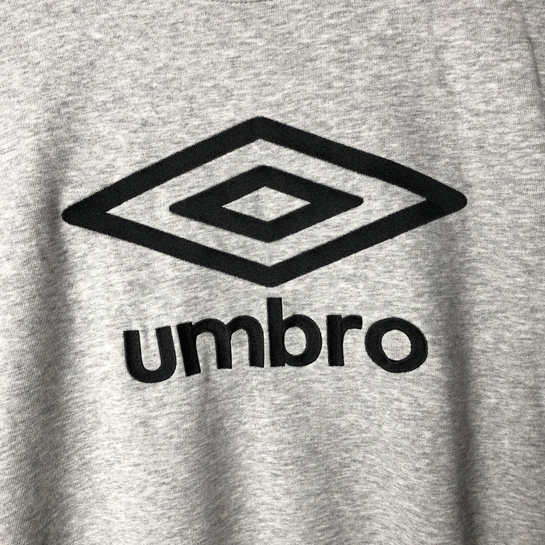 UMBRO Logo Sweatshirt, Men's Size L cotton gray type Vintage Second Hand
