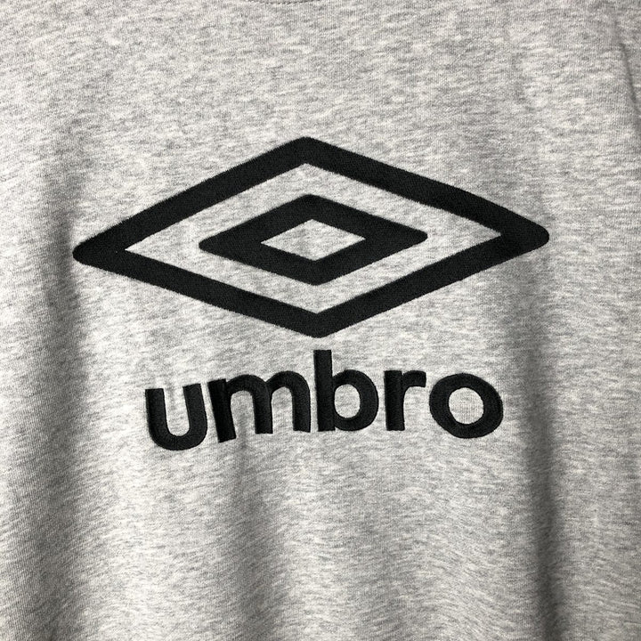 UMBRO Logo Sweatshirt, Men's Size L cotton gray type Vintage Second Hand