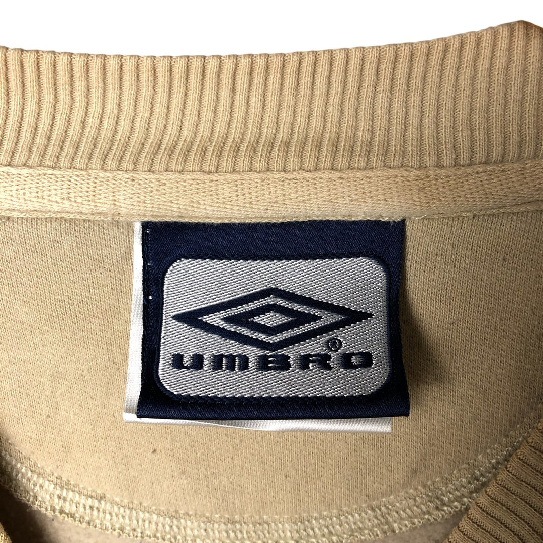 Umbro logo sweatshirt, men's size XXL unclear beige type brown Vintage Second Hand