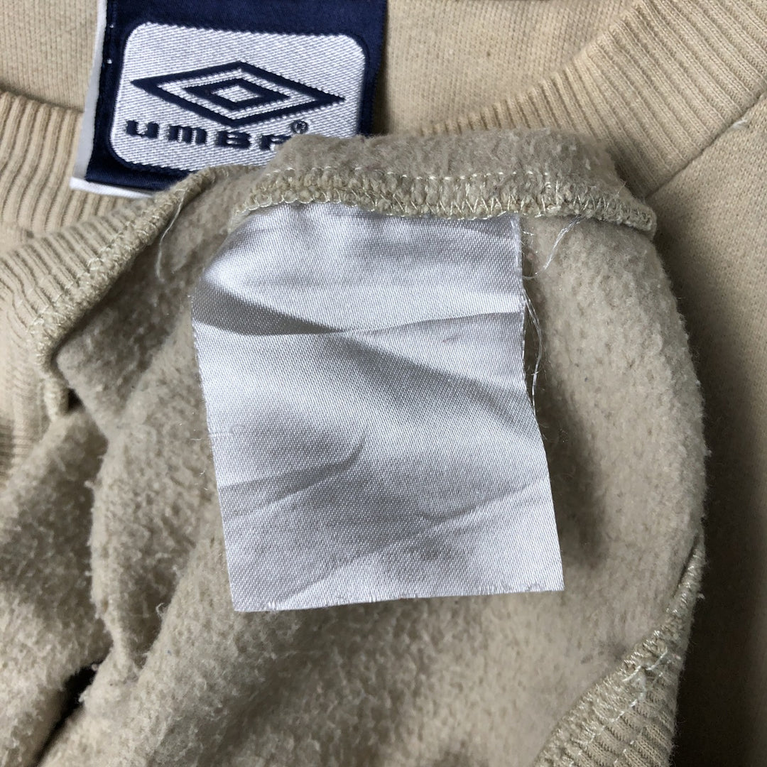 Umbro logo sweatshirt, men's size XXL unclear beige type brown Vintage Second Hand