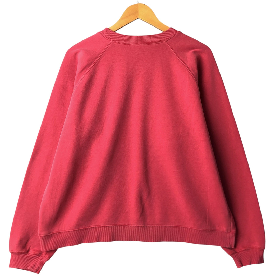 2000'S Adidas logo sweatshirt, women's size XL cotton pink type Vintage Second Hand