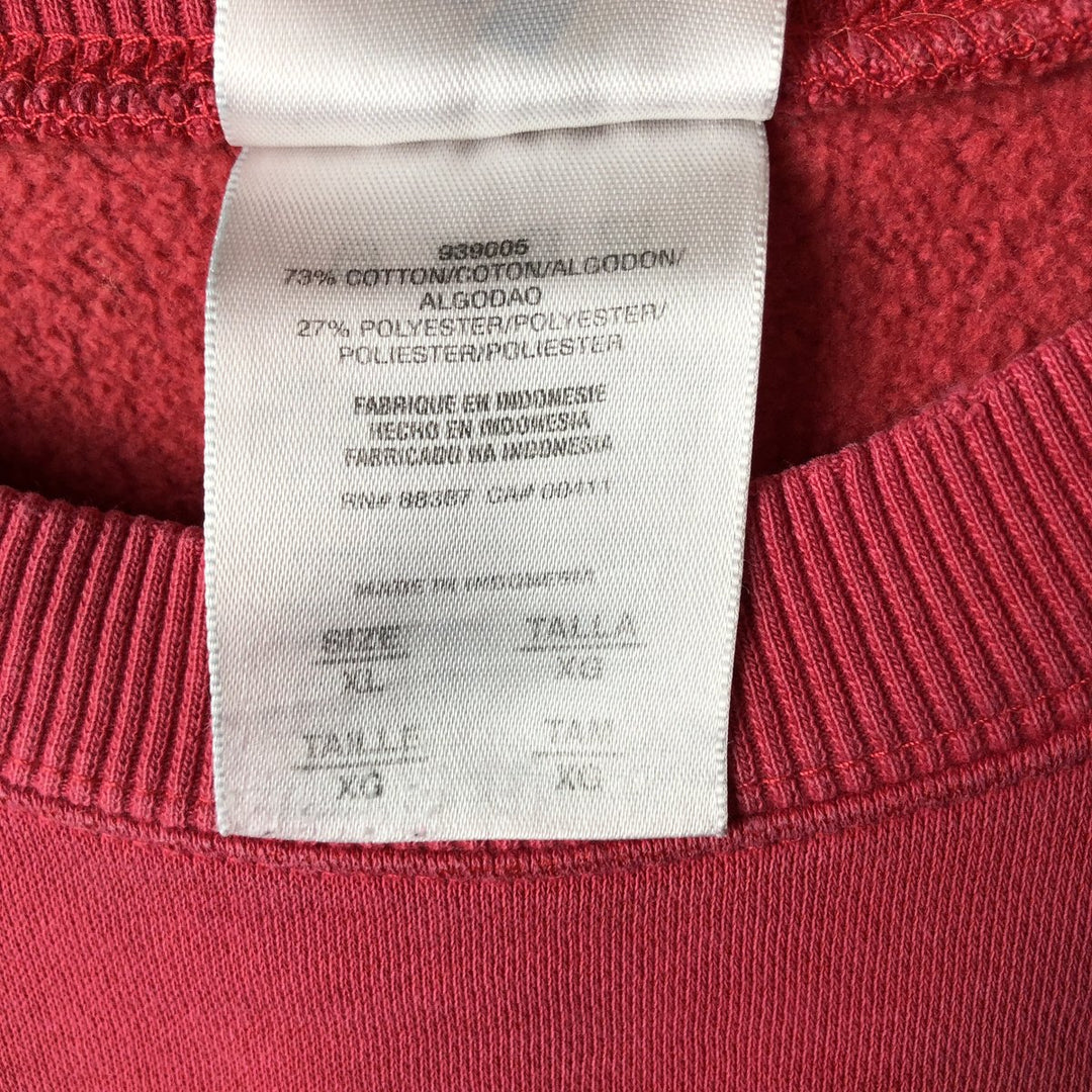 2000'S Adidas logo sweatshirt, women's size XL cotton pink type Vintage Second Hand