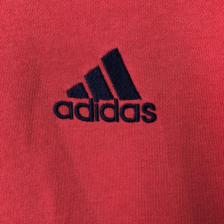 2000'S Adidas logo sweatshirt, women's size XL cotton pink type Vintage Second Hand