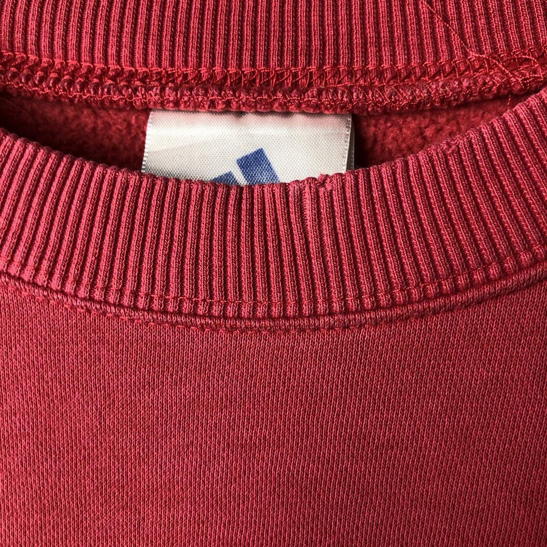 2000'S Adidas logo sweatshirt, women's size XL cotton pink type Vintage Second Hand