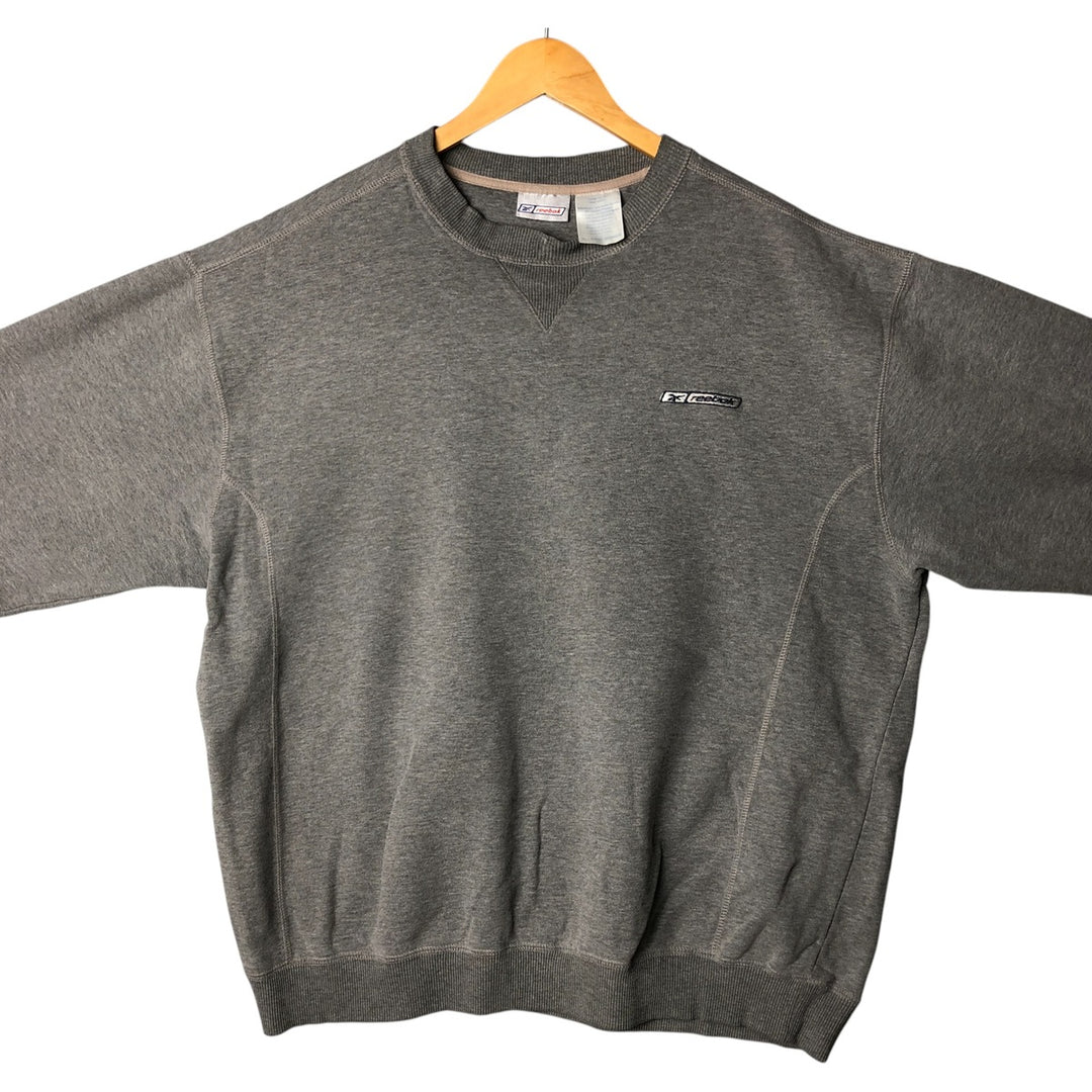 Reebok One-Point Logo Sweatshirt, Men's XL cotton gray type Vintage Second Hand