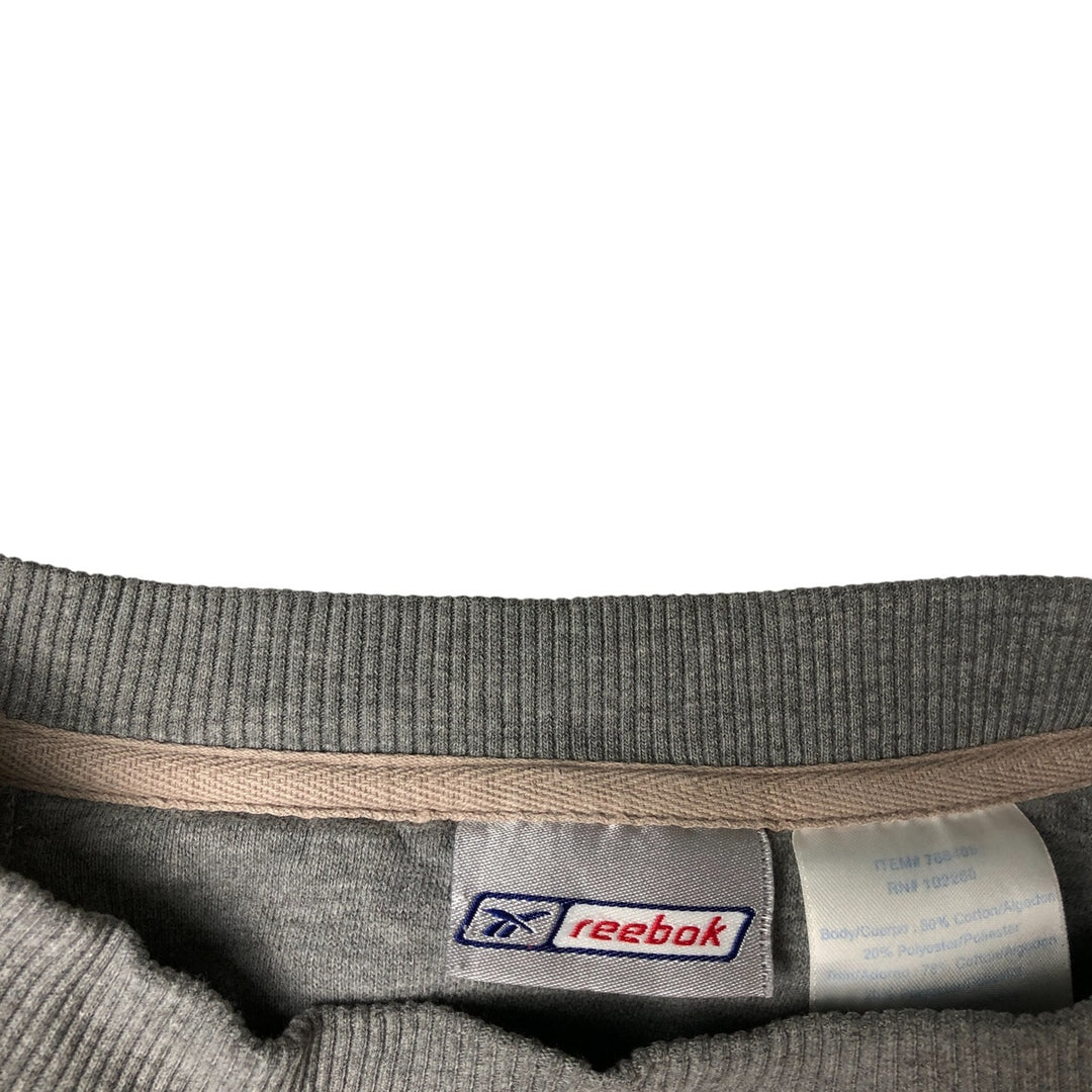 Reebok One-Point Logo Sweatshirt, Men's XL cotton gray type Vintage Second Hand