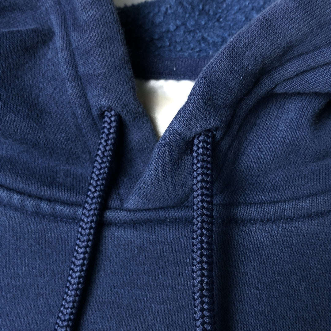 00'S adidas sweatshirt pullover hoodie, men's size L cotton navy blue type Vintage Second Hand
