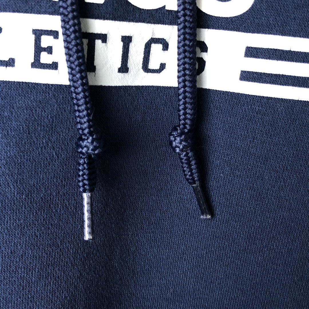 00'S adidas sweatshirt pullover hoodie, men's size L cotton navy blue type Vintage Second Hand