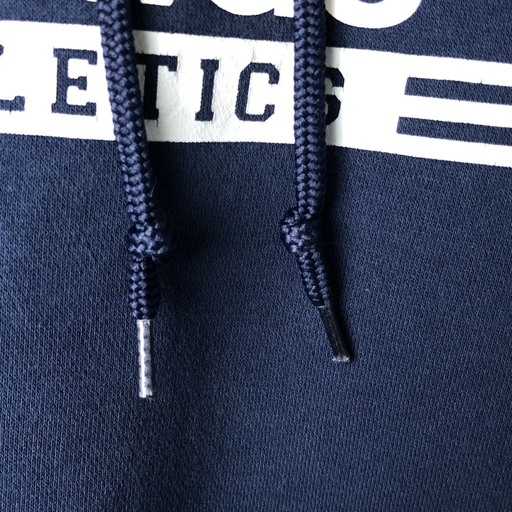 00'S adidas sweatshirt pullover hoodie, men's size L cotton navy blue type Vintage Second Hand