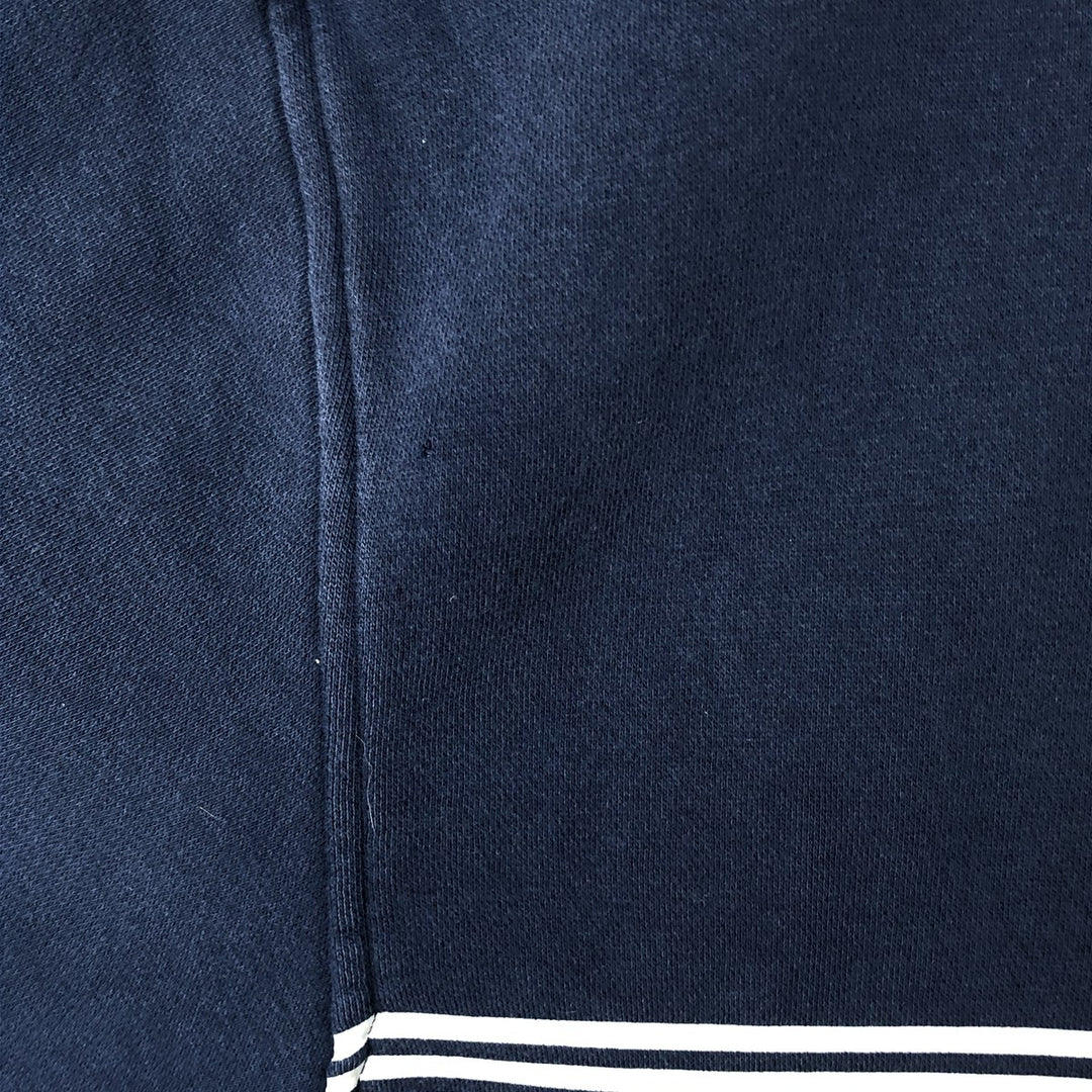 00'S adidas sweatshirt pullover hoodie, men's size L cotton navy blue type Vintage Second Hand