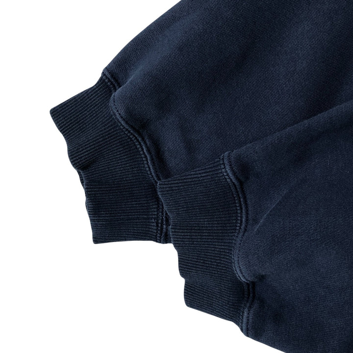 00'S adidas sweatshirt pullover hoodie, men's size L cotton navy blue type Vintage Second Hand