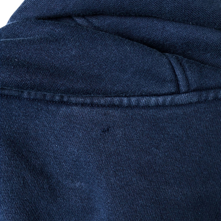 00'S adidas sweatshirt pullover hoodie, men's size L cotton navy blue type Vintage Second Hand