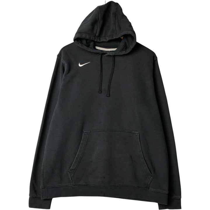 Nike Sweat Pullover Hoodie, Men's Size L cotton black type Vintage Second Hand