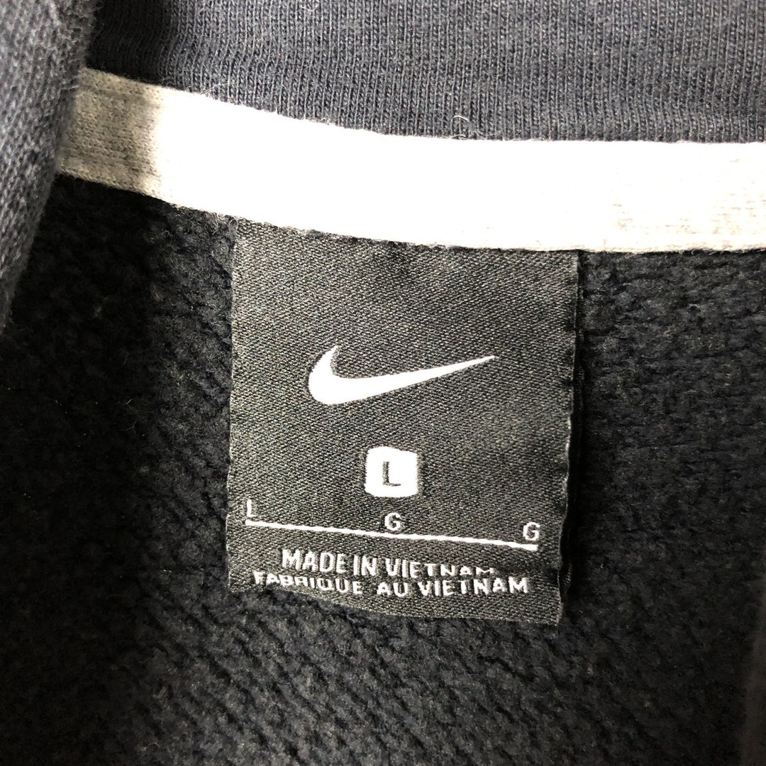 Nike Sweat Pullover Hoodie, Men's Size L cotton black type Vintage Second Hand