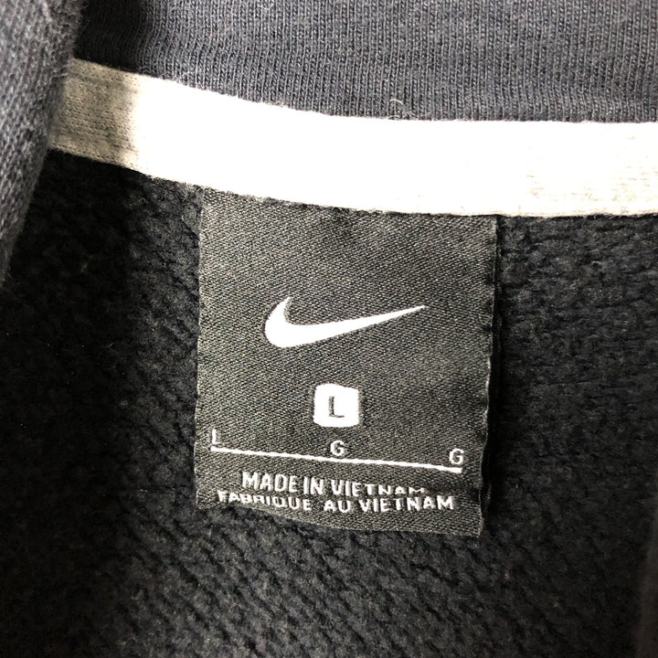 Nike Sweat Pullover Hoodie, Men's Size L cotton black type Vintage Second Hand