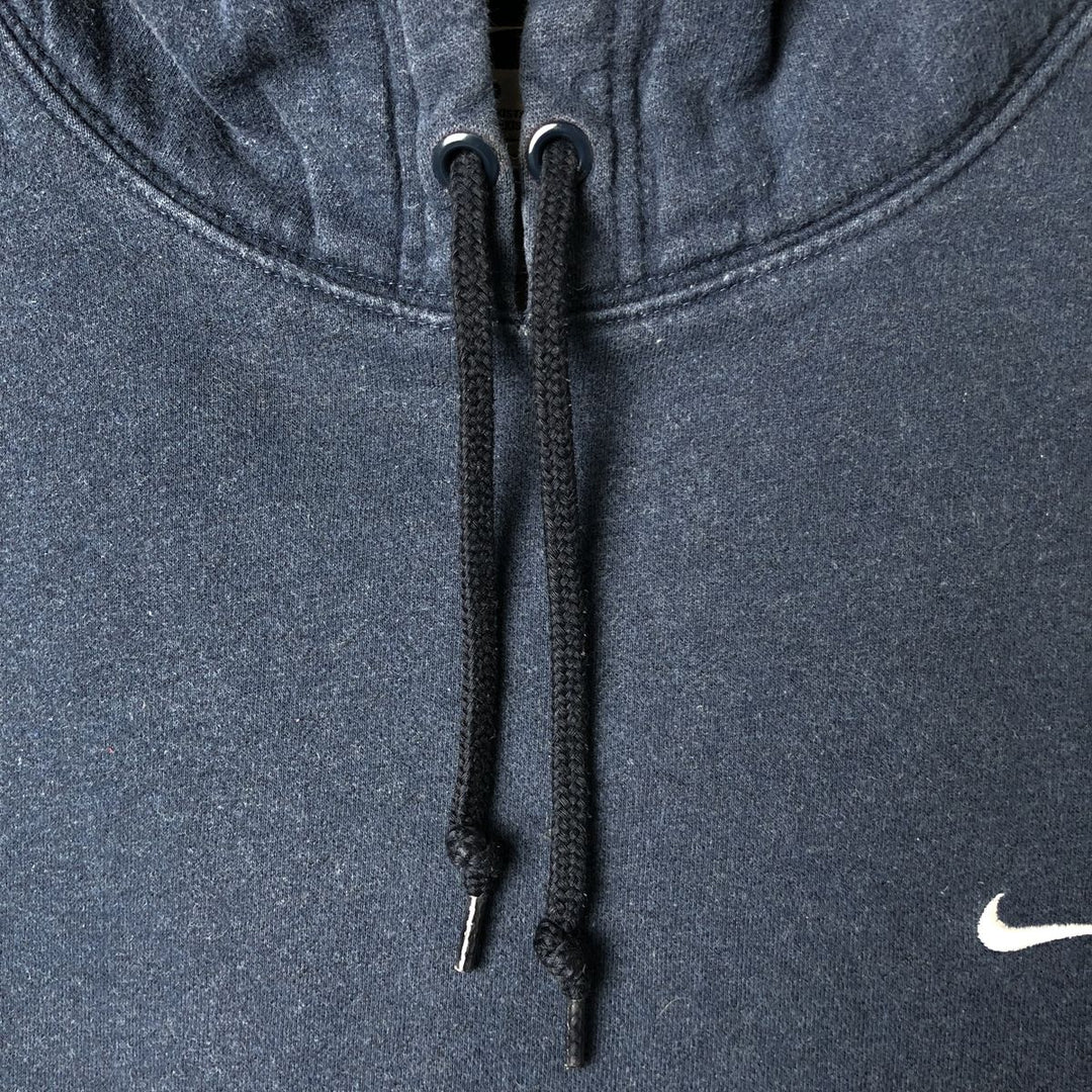 Nike Sweat Pullover Hoodie, Men's Size L cotton navy blue type Vintage Second Hand