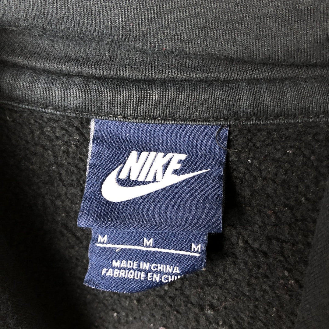 Nike Sweat Pullover Hoodie, Men's Size M cotton black type Vintage Second Hand