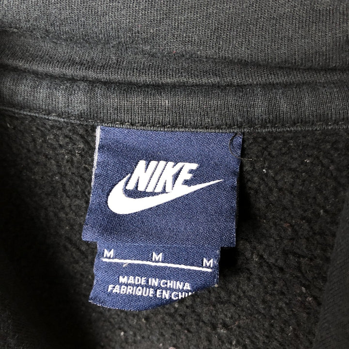 Nike Sweat Pullover Hoodie, Men's Size M cotton black type Vintage Second Hand