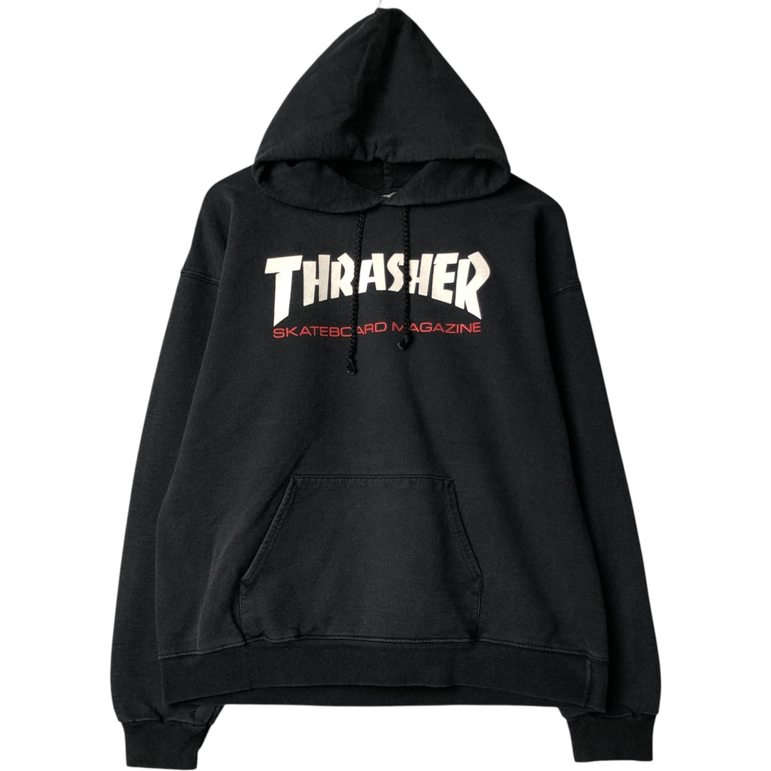 Thrasher THRASHER sweatshirt pullover hoodie, men's size M cotton black type Vintage Second Hand