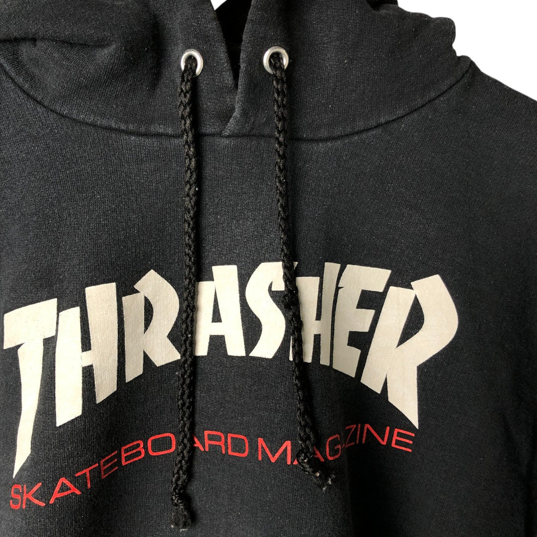 Thrasher THRASHER sweatshirt pullover hoodie, men's size M cotton black type Vintage Second Hand