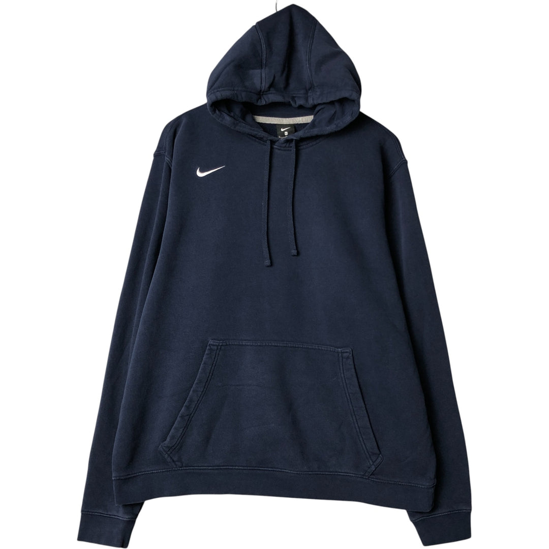 Nike Sweat Pullover Hoodie Men's XL Size cotton navy blue type Vintage Second Hand