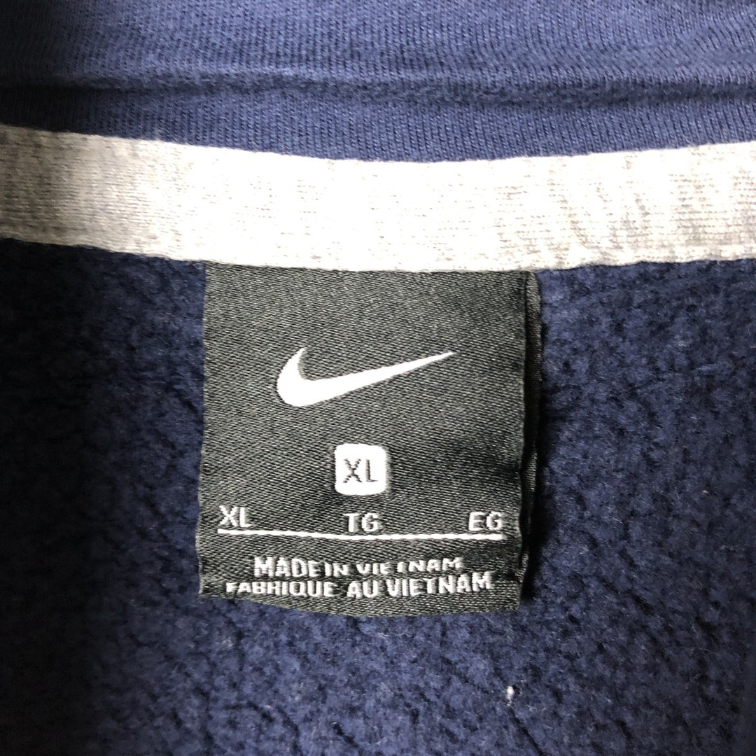 Nike Sweat Pullover Hoodie Men's XL Size cotton navy blue type Vintage Second Hand