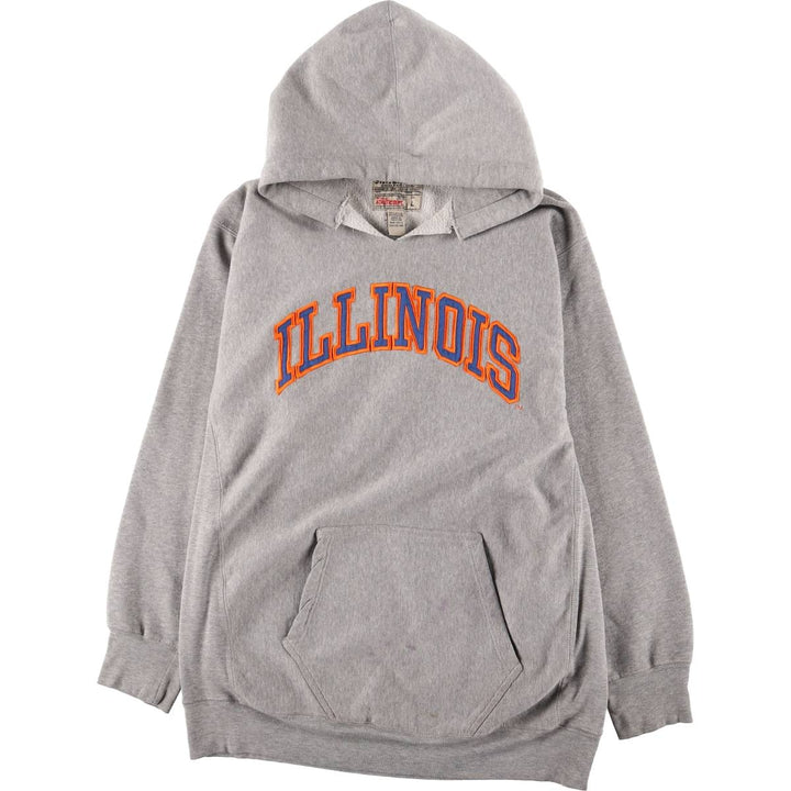 Steve & Barries College Sweat Pullover Hoodie, Men's Size L (approx.) cotton gray type Vintage Second Hand