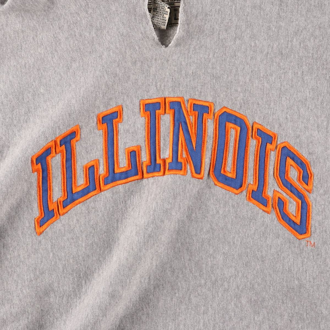 Steve & Barries College Sweat Pullover Hoodie, Men's Size L (approx.) cotton gray type Vintage Second Hand