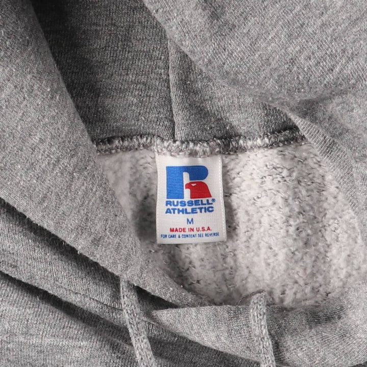 Vintage 80s-90'S Russell blank sweatshirt, hoodie, made in the USA, size M, men's polyester gray type Vintage Second Hand