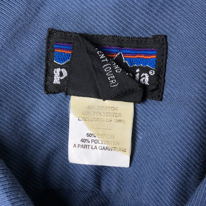 2000'S Patagonia 81970SP2003 Long Sleeve Polycotton Box Shirt, Men's Size Small cotton blue type Vintage Second Hand