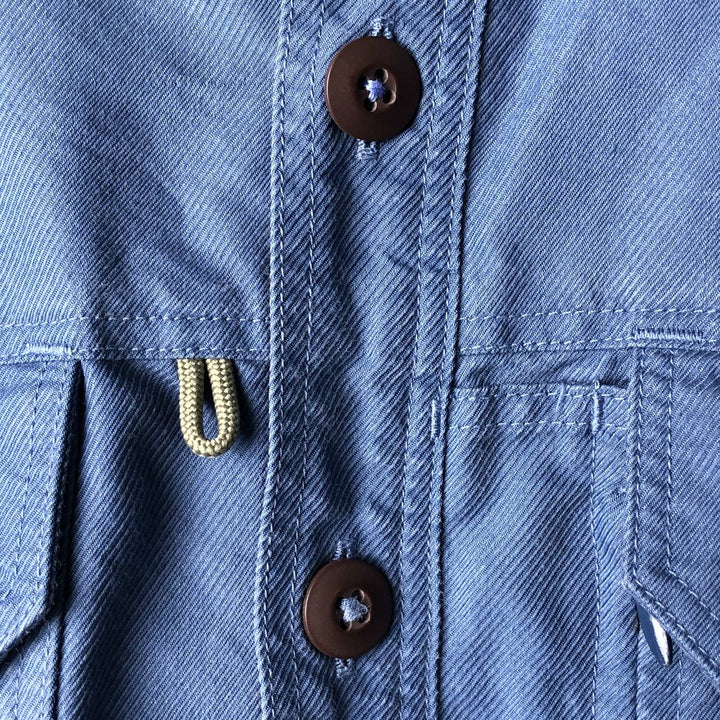 2000'S Patagonia 81970SP2003 Long Sleeve Polycotton Box Shirt, Men's Size Small cotton blue type Vintage Second Hand