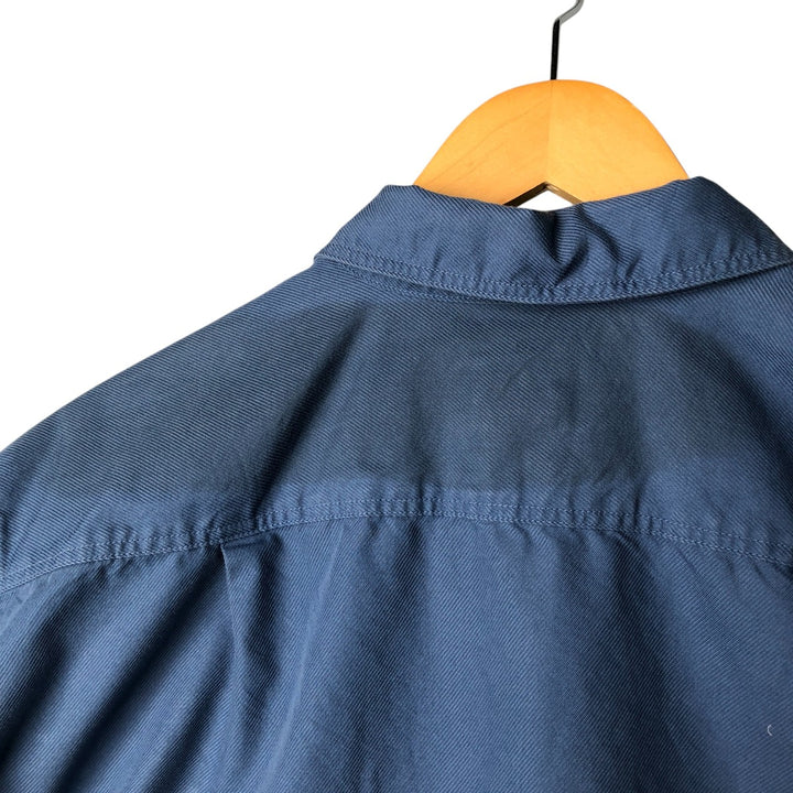 2000'S Patagonia 81970SP2003 Long Sleeve Polycotton Box Shirt, Men's Size Small cotton blue type Vintage Second Hand