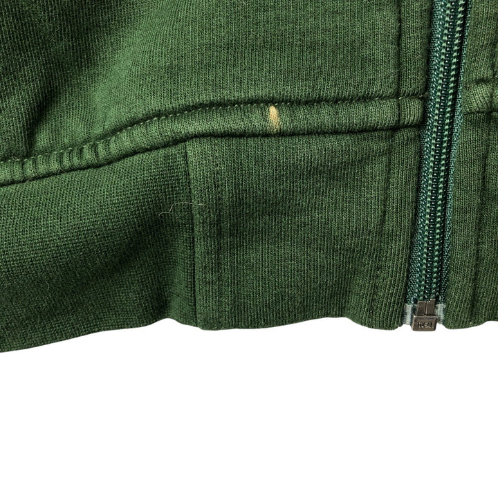 Ralph Lauren POLO by Ralph Lauren high-neck full-zip sweatshirt, men's size L cotton Green type dark green Vintage Second Hand