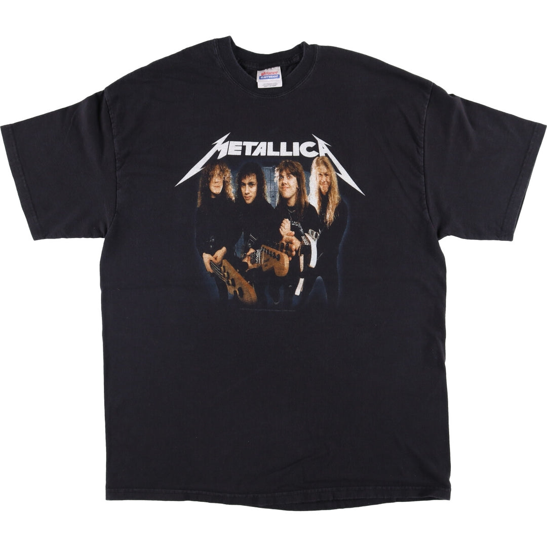 2000'S Hanes METALLICA Band T-Shirt, Men's Size L cotton black type Vintage Second Hand