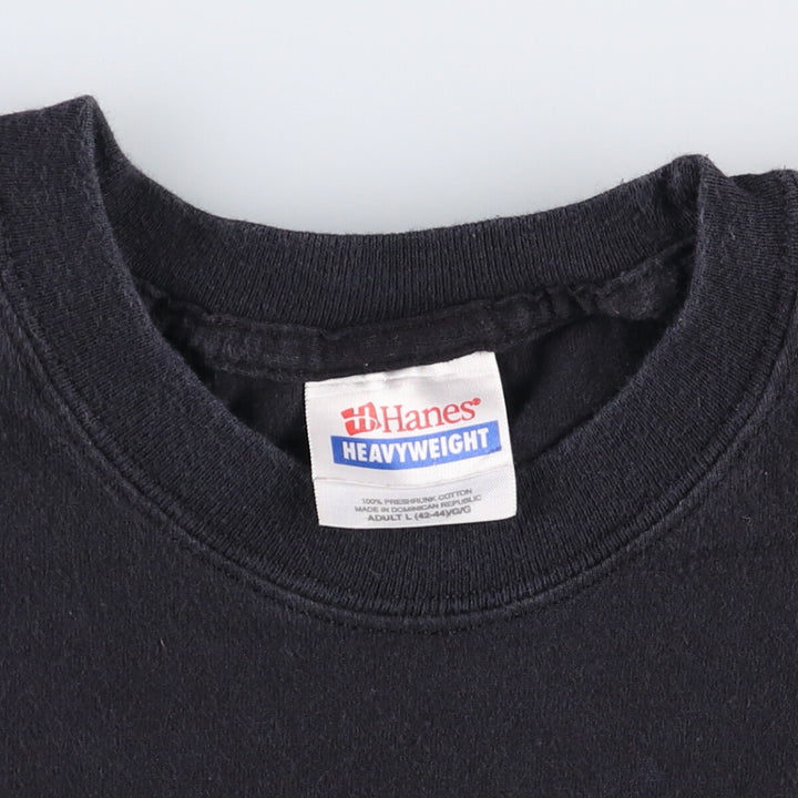 2000'S Hanes METALLICA Band T-Shirt, Men's Size L cotton black type Vintage Second Hand