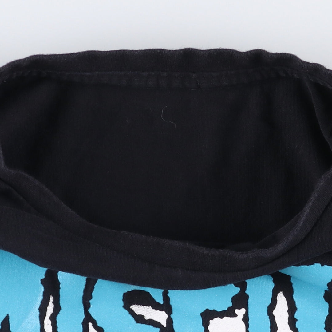 MISFITS Skull Pattern Band T-shirt, Men's M size unclear black type Vintage Second Hand