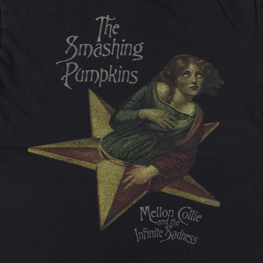 THE SMASHING PUMPKINS Smashing Pumpkins Band T-shirt Band T Men's L size cotton black type Vintage Second Hand