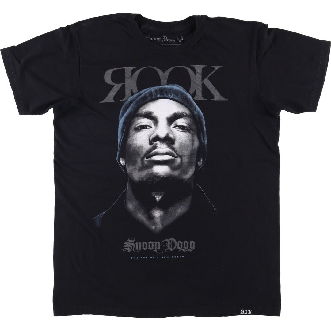 SNOOP DOGG Snoop Dogg Rap T-shirt Rap T Men's M size cotton black type Vintage Second Hand