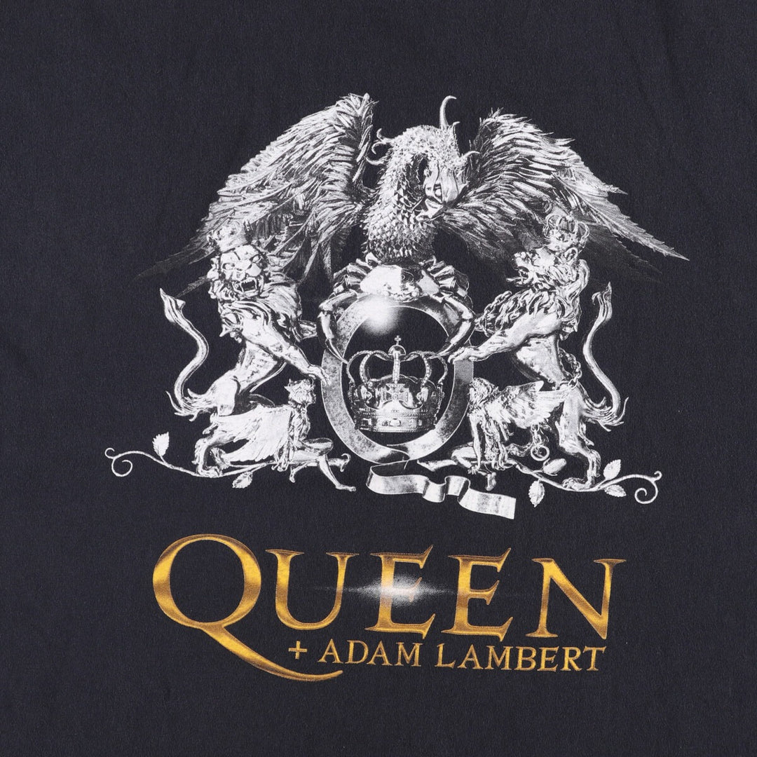 QUEEN Band T-shirt, Men's XL size cotton black type Vintage Second Hand