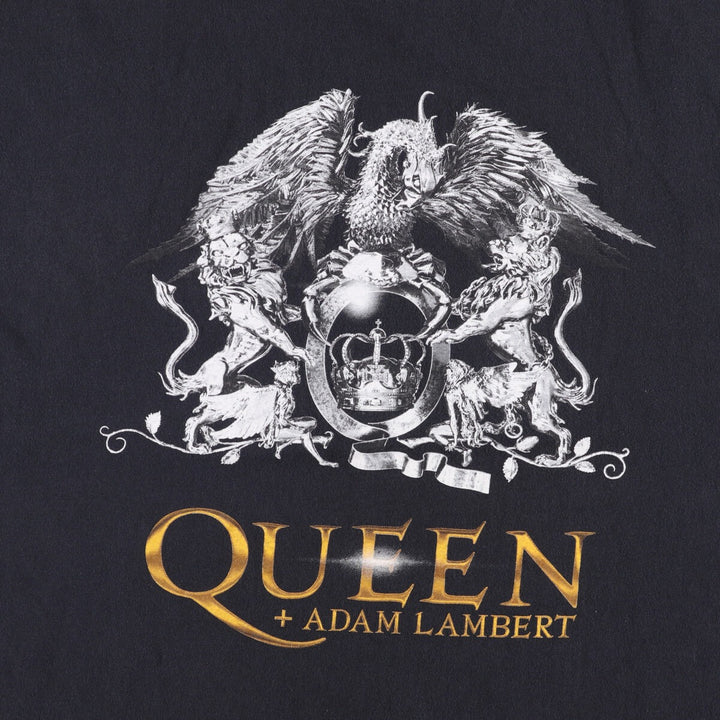 QUEEN Band T-shirt, Men's XL size cotton black type Vintage Second Hand