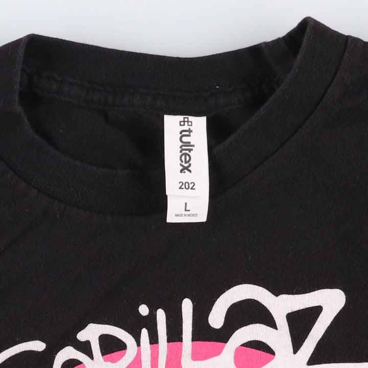 TULTEX GORILLAZ Gorillaz Band T-Shirt, Men's Size L cotton black type Vintage Second Hand
