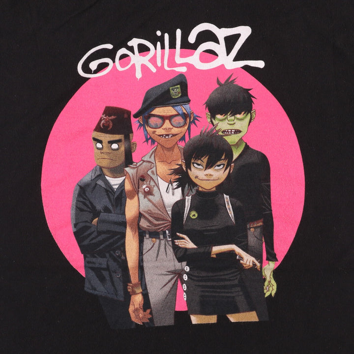 TULTEX GORILLAZ Gorillaz Band T-Shirt, Men's Size L cotton black type Vintage Second Hand
