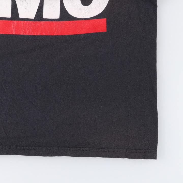 RUNDMC Rap T-shirt, Men's L size cotton black type Vintage Second Hand